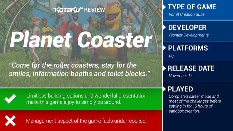 Illustration for article titled Planet Coaster: The Kotaku Review